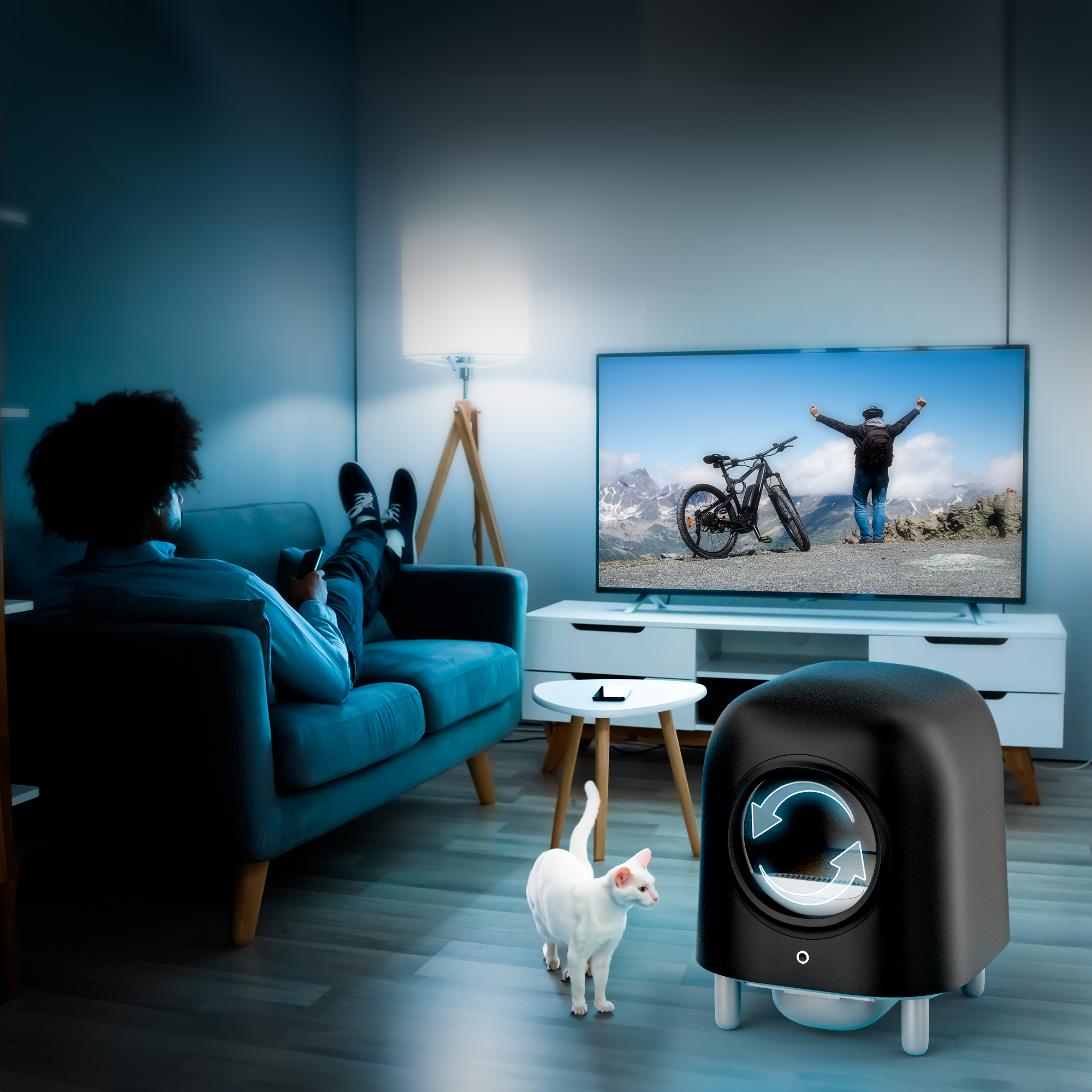 PRE-ORDER – Petree Cube – Self-Cleaning Litter Box – Black Edition