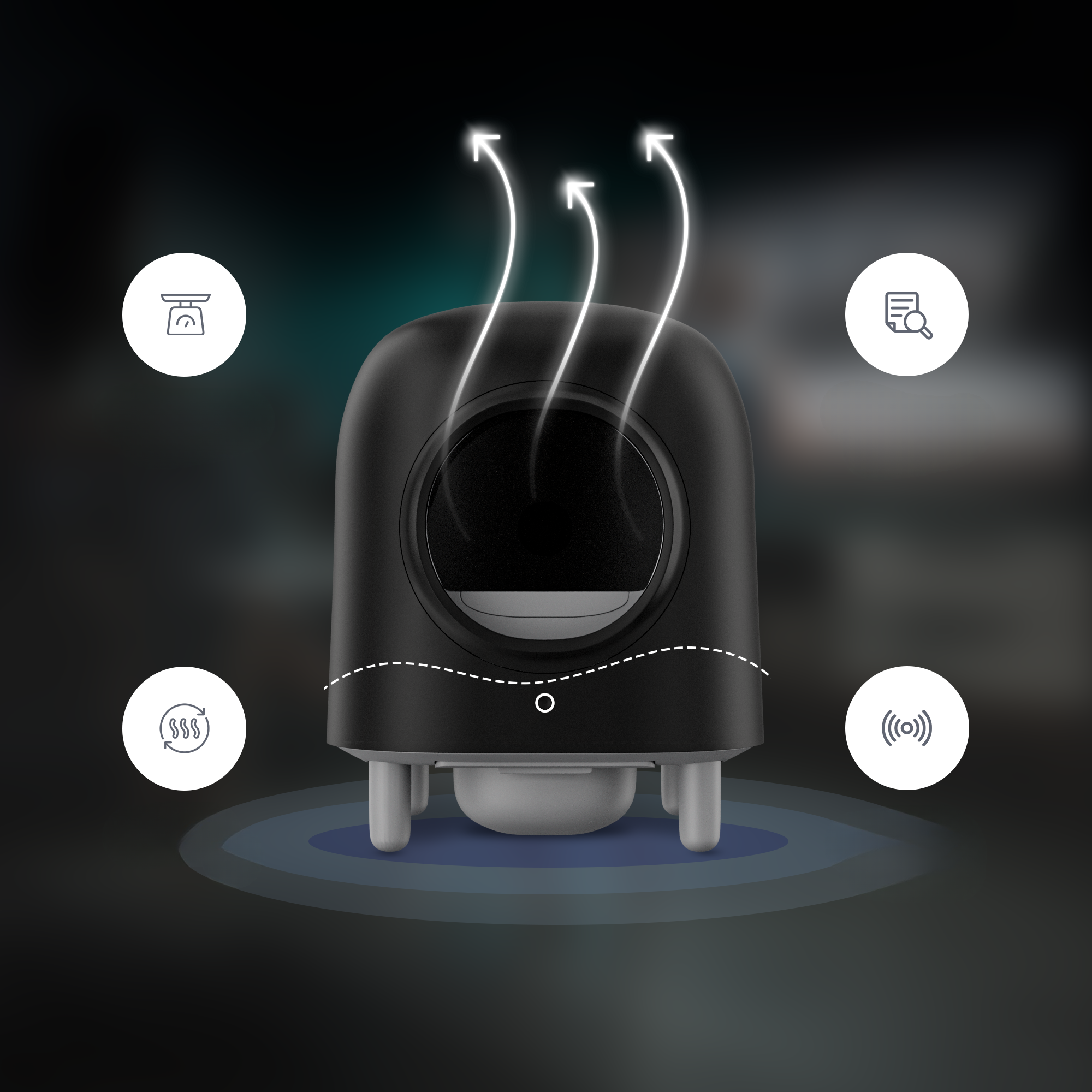 PRE ORDER - Petree Cube - Zelfreinigende kattenbak - Black Edition