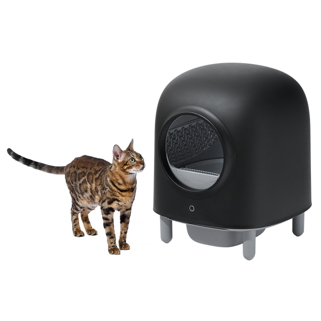 Petree Cube - Self-Cleaning Litter Box - Black Edition