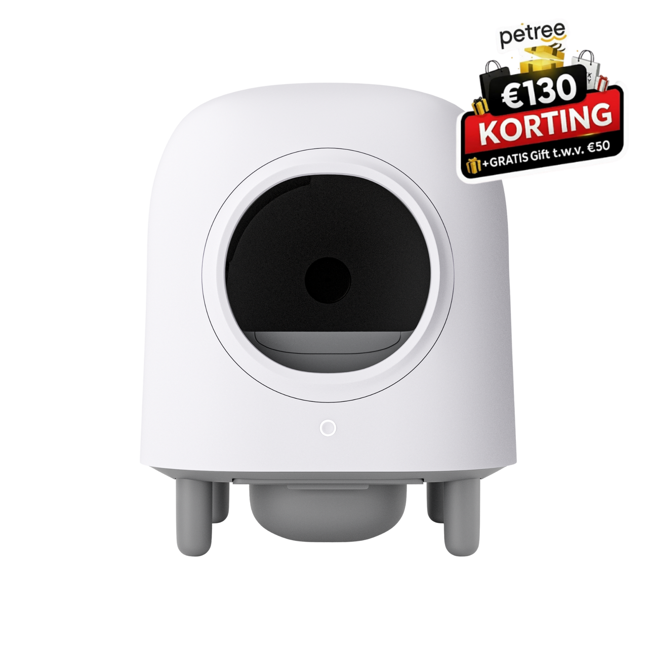 Petree Cube – Bac à litière autonettoyant