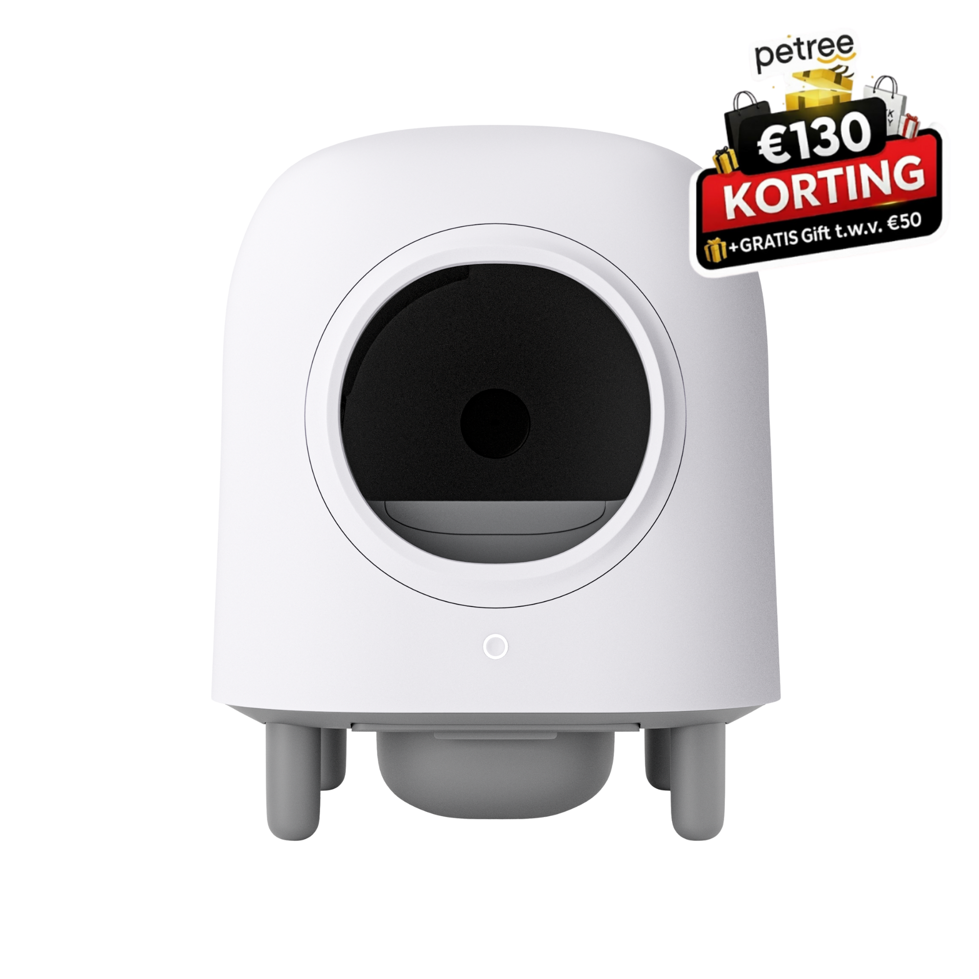 Petree Cube – Bac à litière autonettoyant