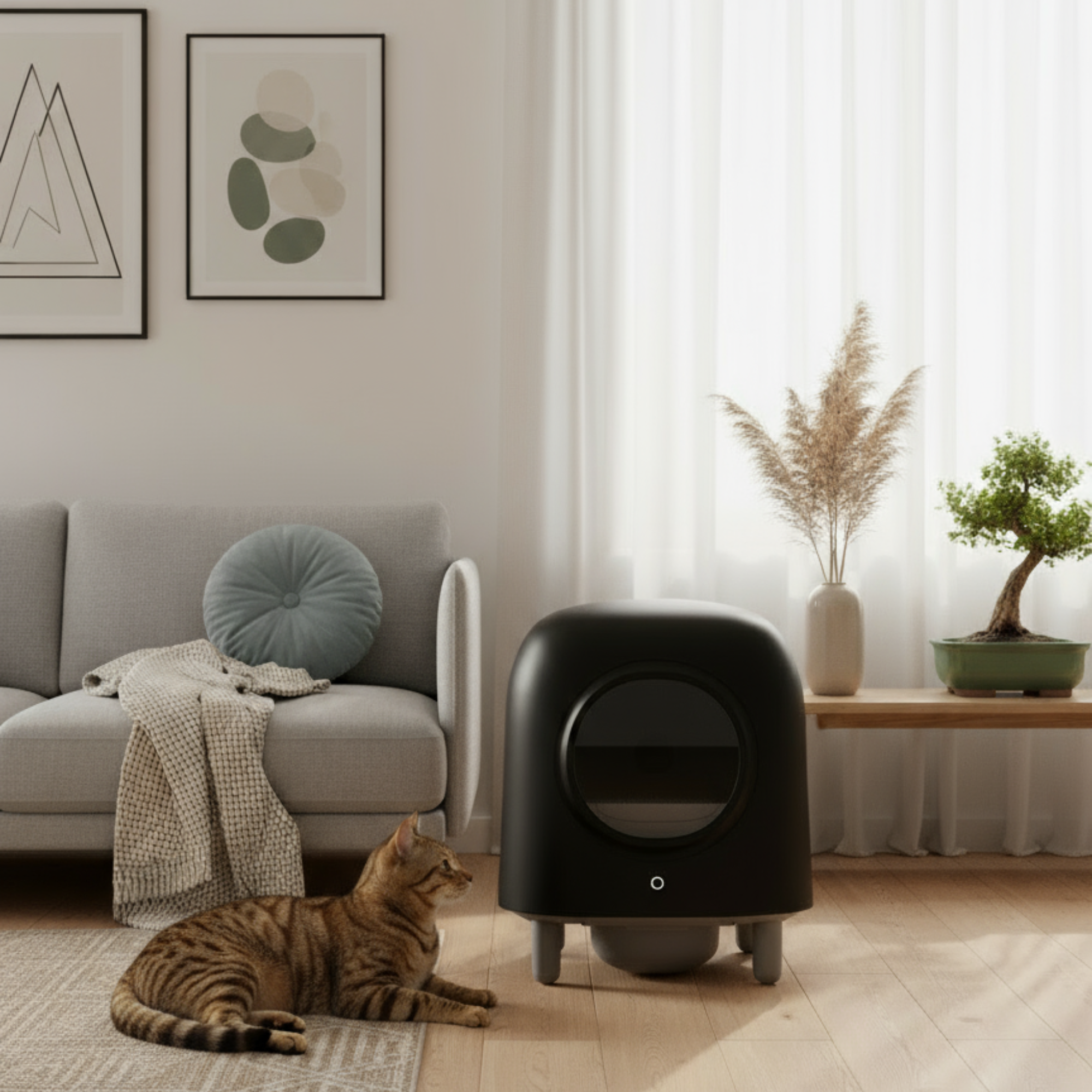 PRE ORDER - Petree Cube - Zelfreinigende kattenbak - Black Edition