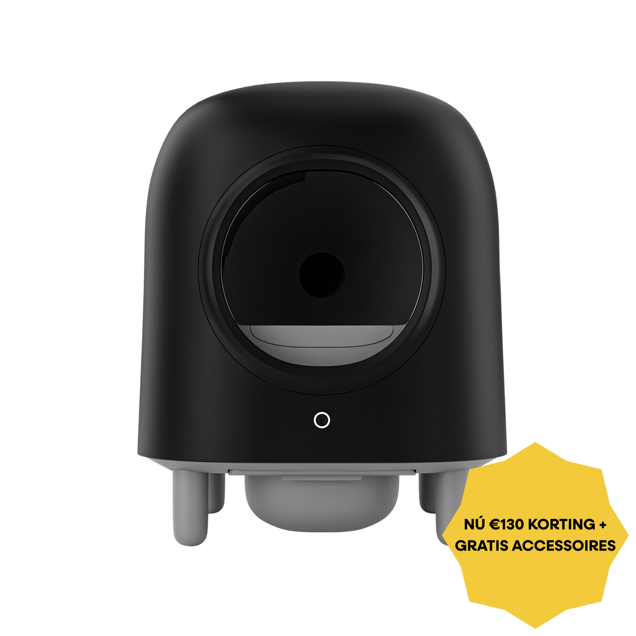 Petree Cube – Bac à litière autonettoyant – Édition Noire