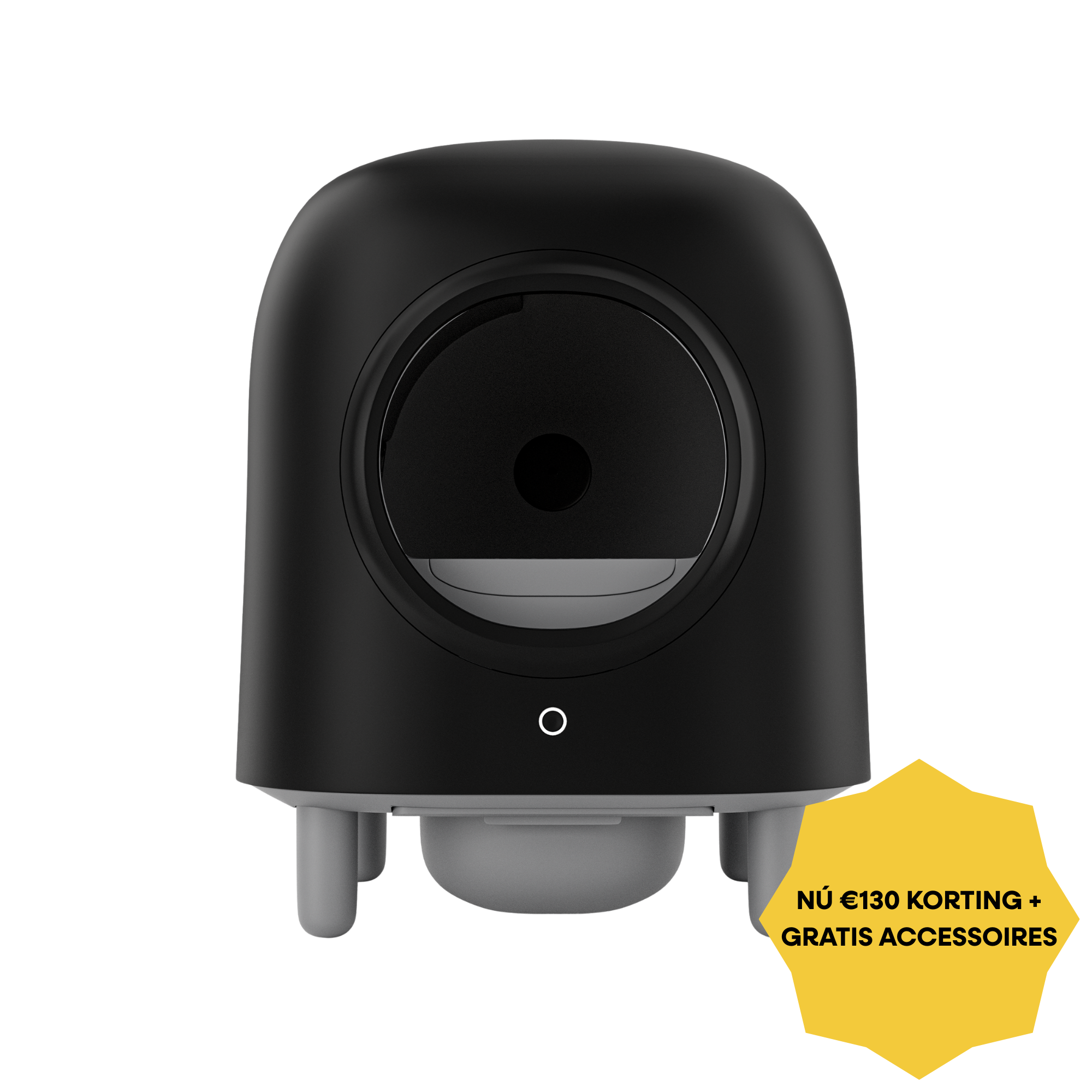 Petree Cube – Bac à litière autonettoyant – Édition Noire