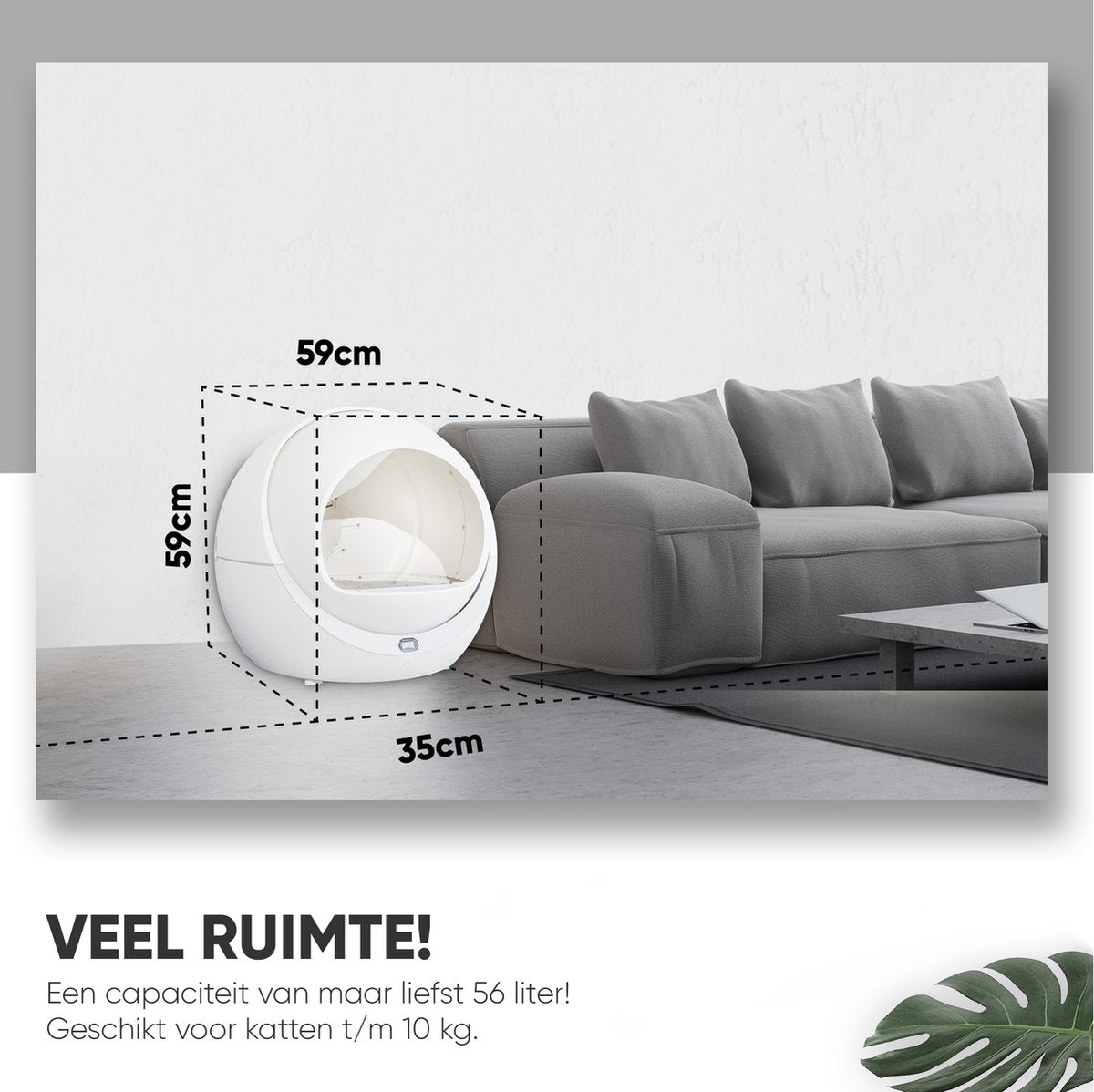 Petree Dome- Zelfreinigende kattenbak